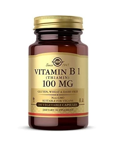 SOLGAR VITAMINA B1 100MG 100 CAPSULAS VEGETALES