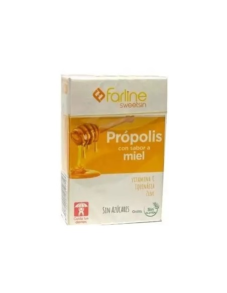 FARLINE SWEETSIN CARAMELOS 1 CAJITA 36,5 G SABOR MIEL PROPOLIS