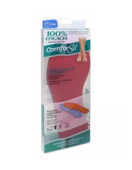 PLANTILLAS COMFORSIL CARBÓN TOTAL RECORTABLE 1 PAR