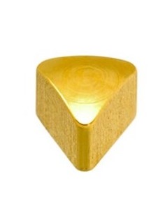 PENDIENTE STUDEX TRIANGULO DORADO