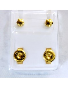 STUDEX PENDIENTE FLOR DORADO 2