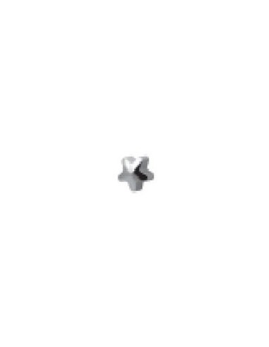 PENDIENTE STUDEX FLOR PLATEADA
