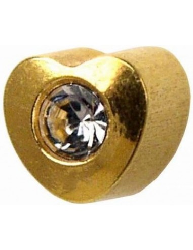 STUDEX PENDIENTE CORAZON CON CRISTAL EN EL...