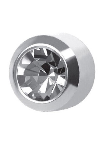 STUDEX PENDIENTE CRISTAL PLATEADO