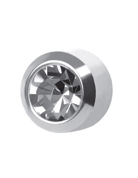 STUDEX PENDIENTE CRISTAL PLATEADO