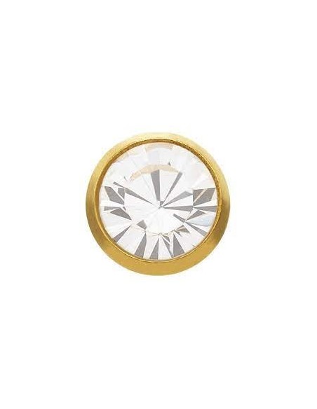 STUDEX PENDIENTE BEBE CRISTAL DORADO