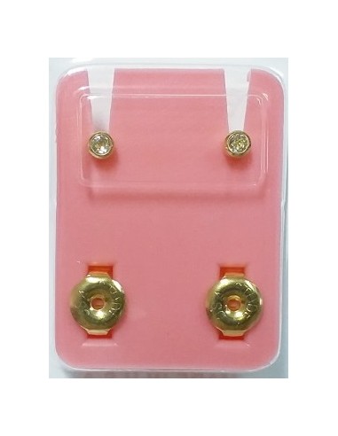 STUDEX PENDIENTE BEBE CRISTAL DORADO