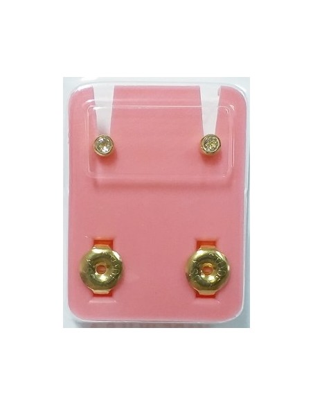 STUDEX PENDIENTE BEBE CRISTAL DORADO