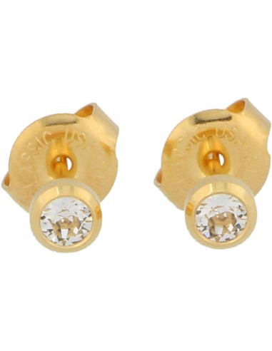 STUDEX PENDIENTE BEBE CRISTAL DORADO