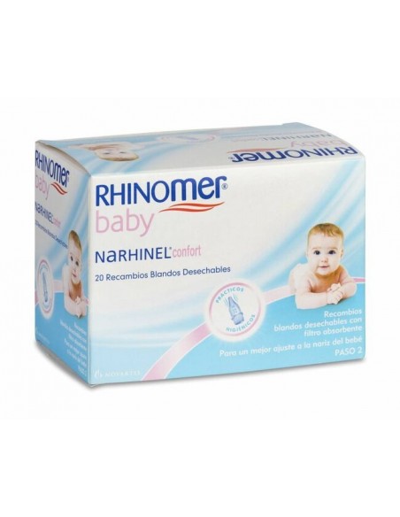 NARHINEL CONFORT ASPIRADOR RECAMBIO 20 BLANDOS DESECHABLE