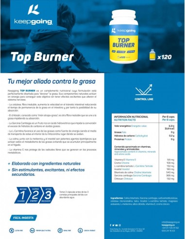 TOP BURNER KEEPGOING 120 CÁPSULAS