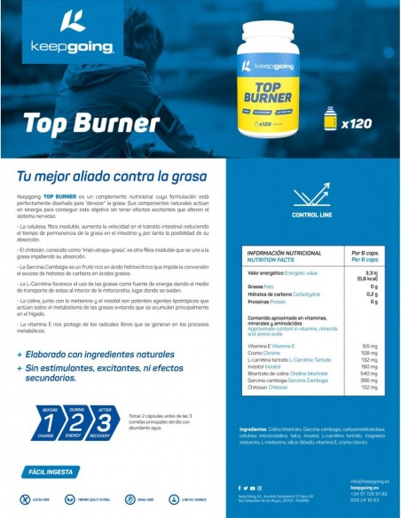 TOP BURNER KEEPGOING 120 CÁPSULAS