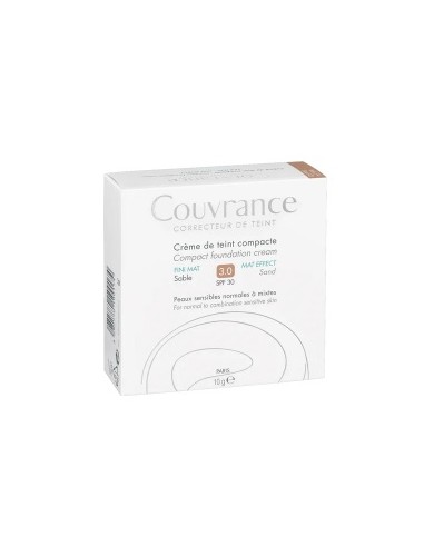 CREMA DE ROSTRO COMPACTA SPF 30 ACABADO MATE...
