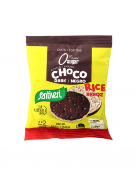 TORTITAS ARROZ CHOCHO NEGRO 2 X 25G SANTIVERI