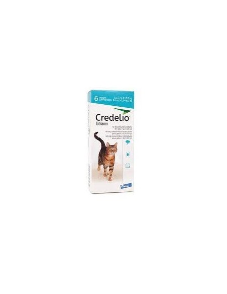CREDELIO 6 COMPRIMIDOS 48MG GATOS 2,0-8,0KG