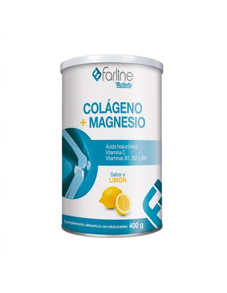 FARLINE ACTIVITY COLAGENO  MAGNESIO 1 ENVASE 400 g SABOR LIMON