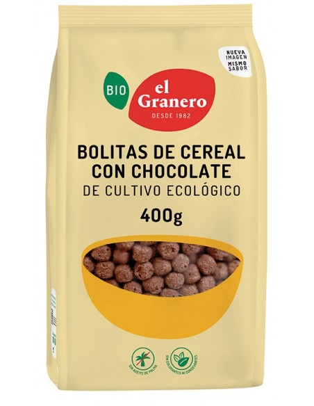 BOLITAS DE CEREALES CON CHOCOLATE 300 GRAMOS EL GRANERO