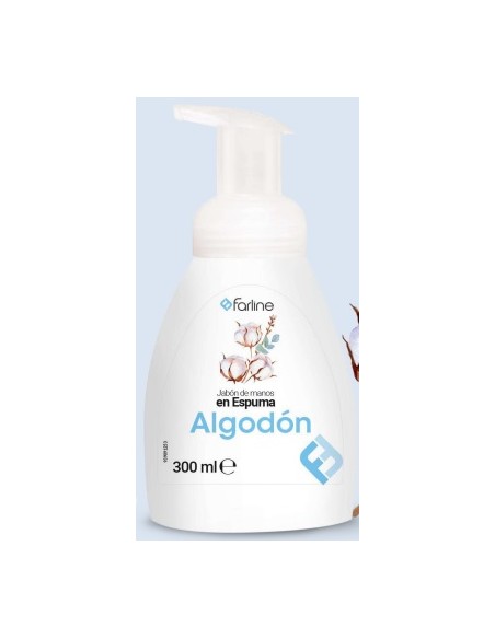 FARLINE JABON DE MANOS EN ESPUMA ALGODON 1 ENVASE 300 ML