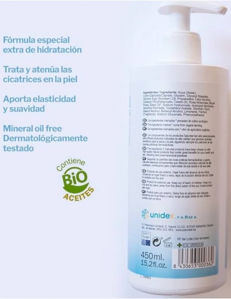 SALUVITAL LOCION CORPORAL ROSA MOSQUETA 1 ENVASE 450 ML