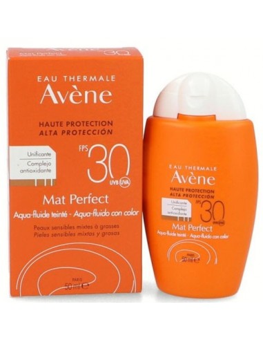 AVENE MAT PERFECT AQUA FLUIDO CON COLOR SPF 30...