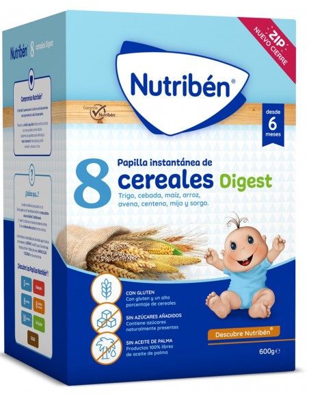 PAPILLA NUTRIBEN 8 CEREALES DIGEST 600 G