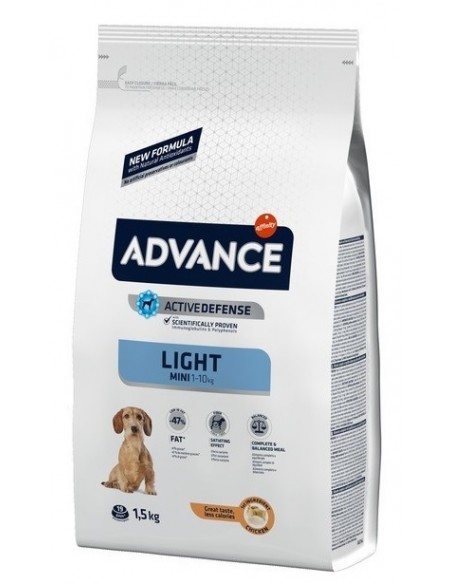 ADVANCE LIGHT MINI 1-10KG ARROZ Y POLLO 1,5 KILOGRAMOS
