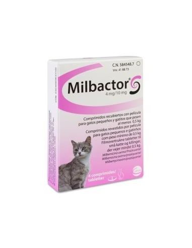 MILBACTOR 4 MG/10 MG 4 COM