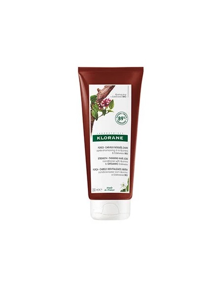 KLORANE ACONDICIONADOR QUININA EDELWEISS BIO 1 ENVASE 200 ML