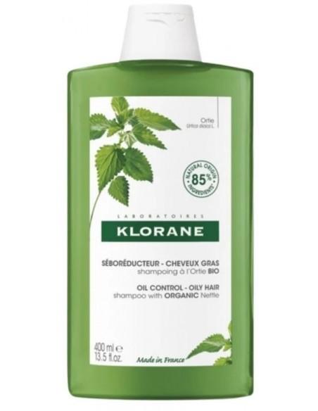 KLORANE CHAMPÚ SEBORREGULADOR AL EXTRACTO DE ORTIGA 400 ML