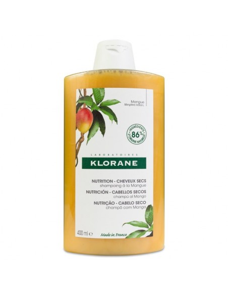 KLORANE CHAMPU NUTRITIVO A LA MANTECA DE MANGO 400 ML