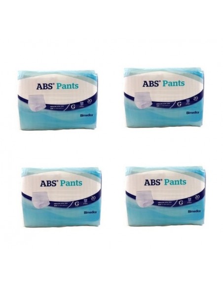 PAÑAL ABSORBENTE INCONTINENCIA ORINA NOCHE ANATOMICO ABS PANTS T- GDE 80 U