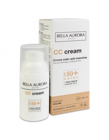 BELLA AURORA CREMA COLOR ANTI-MANCHAS SPF 50+...