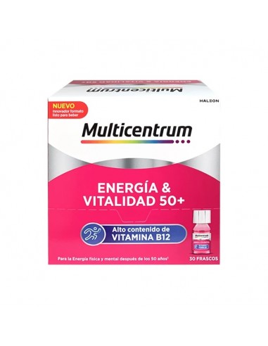 MULTICENTRUM ENERGIA & VITALIDAD 50+ 30 FRASCOS...
