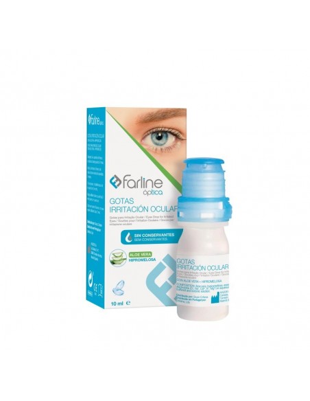 FARLINE OPTICA GOTAS IRRITACION OCULAR ALOE VERA + HIPROMELOSA 1 ENVASE 10 ML MULTIDOSIS