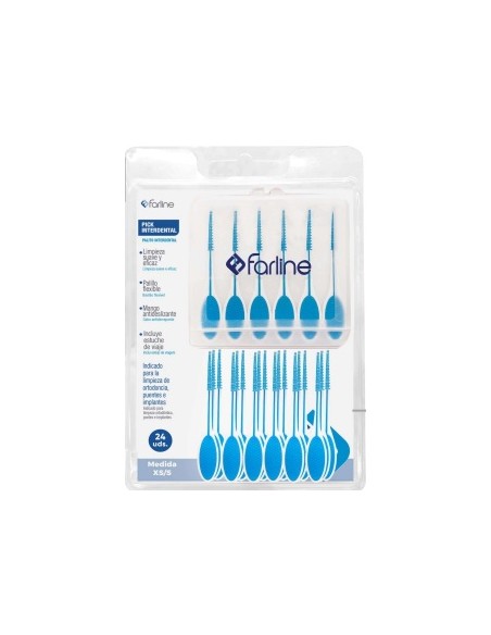 PICKS INTERDENTAL FARLINE 24 UNIDADES TALLA XS-S