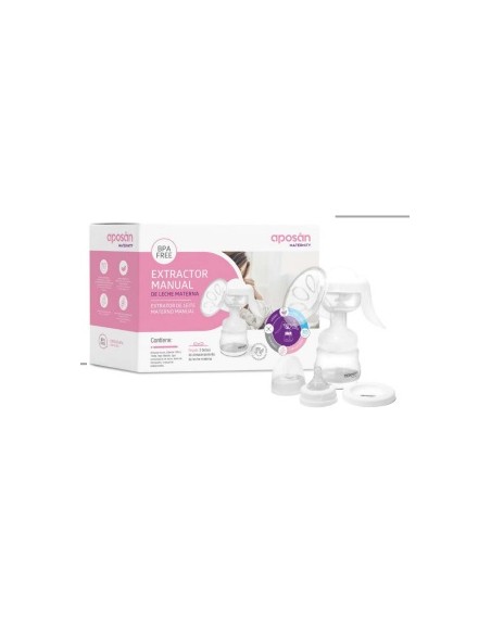 EXTRACTOR MANUAL DE LECHE MATERNA APOSAN MATERNITY 1 UNIDAD
