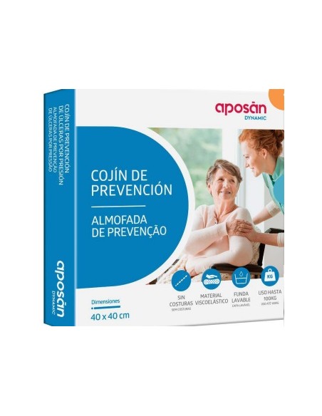 COJIN DE PREVENCION DE ULCERAS POR PRESION APOSAN DYNAMIC 1 UNIDAD TALLA UNICA COLOR NEGRO