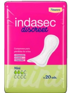 COMPRESA PERDIDAS LEVES INDASEC DISCREET MINI B20 20...