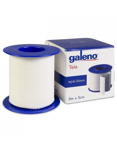 ESPARADRAPO HIPOALERGICO GALENO TELA 1 UNIDAD 5 M X 5 CM COLOR BLANCO