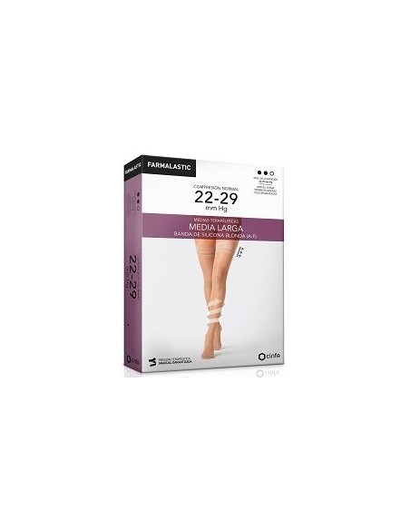 MEDIA LARGA (A-F) COMP NORMAL FARMALASTIC BLONDA BEIGE T- MED