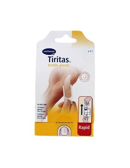 TIRITAS FLEXIBLE APOSITO ADHESIVO 20 UNIDADES SURTIDO 2 TAMAÑOS