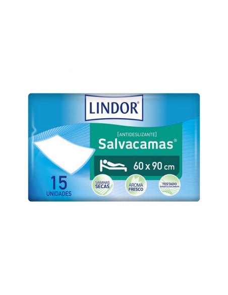 LINDOR AUSONIA SALVACAMAS 6 PAQUETES 15 UNIDADES 90 CM X 60 CM
