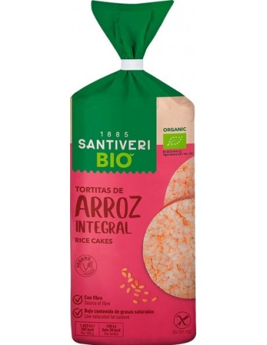 TORTITAS DE ARROZ INTEGRAL SANTIVERI 100 GRAMOS