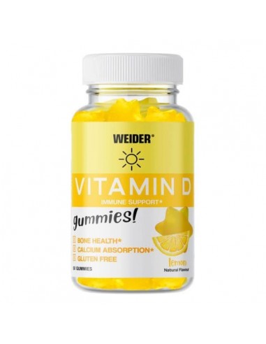 WEIDER VITAMINA D 50 GOMINOLAS SABOR LIMON
