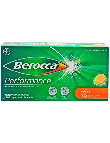 BEROCCA PERFOMANCE NARANJA 30 COMPRIMIDOS EFERVESCENTES