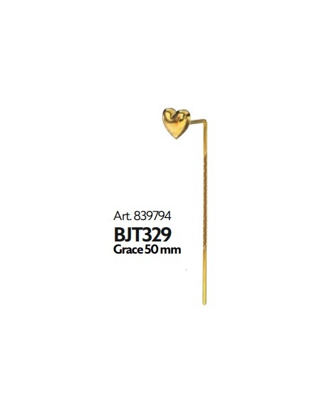 PENDIENTE ACERO QUIRURGICO BIO JOUX GRACE 50 MM CHAPADO ORO 24K