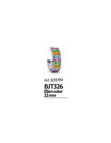PENDIENTE ACERO QUIRUGICO BIO JOUX ELLEN COLOR 22MM