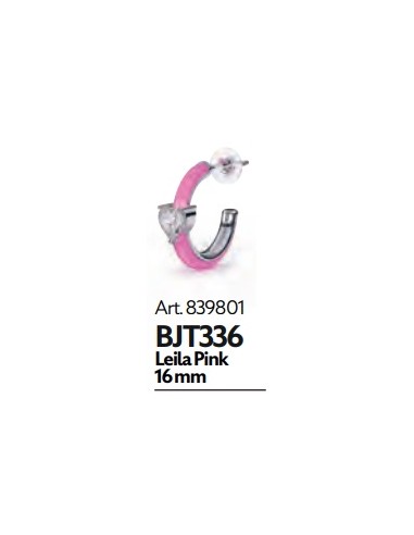 PENDIENTE ACERO QUIRURGICO BIO JOUX LEILA PINK...