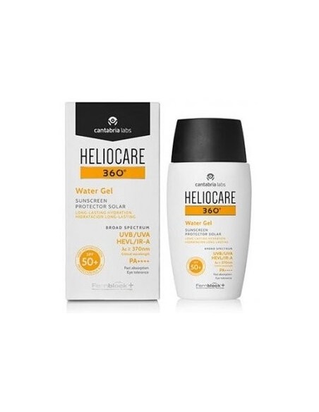HELIOCARE 360º SPF 50+ WATER GEL HIDRATACION LONG-LASTING PROTECTOR SOLAR 1 ENVASE 50 ML