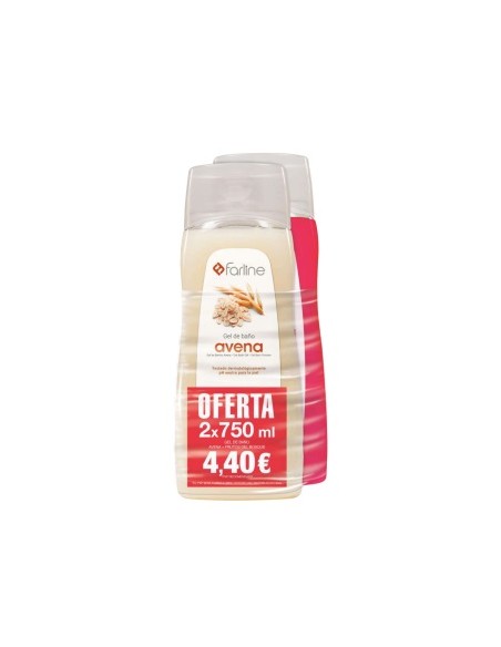 GEL DE BAÑO 2 UNIDADES AVENA Y FRUTOS ROJOS 750ML